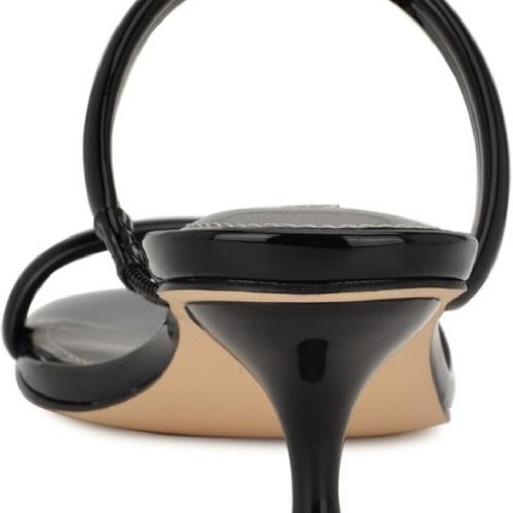 Nine West Berri Patent Strappy Kitten Heel Sandals Black Women’s Size 9 NIB - Picture 5 of 8